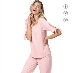 Naturally Nude Jogger Pajamas - Blush- NEW